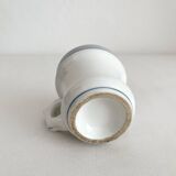 Tasse brulot ancienne en porcelaine liserés bleus 19eme siècle