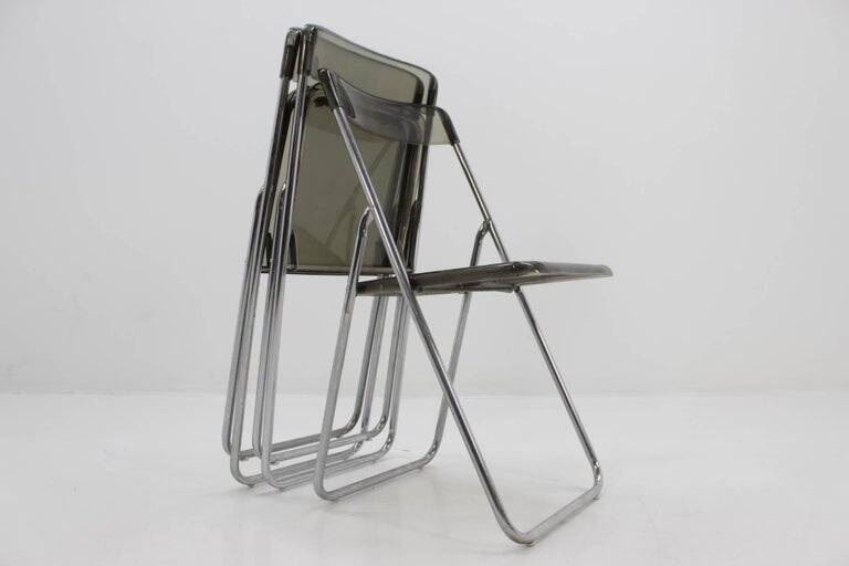 Set of three folding mid-century chairs from Sweden, 1970s