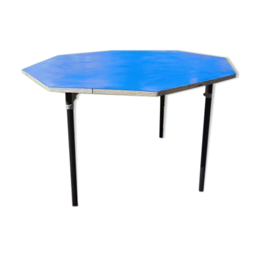 Table de collectivité octogonale vintage