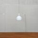 Vintage Danish enamelled pendant lamp model ES by Edgar Schlaefle for Louis Poulsen, 1980s.