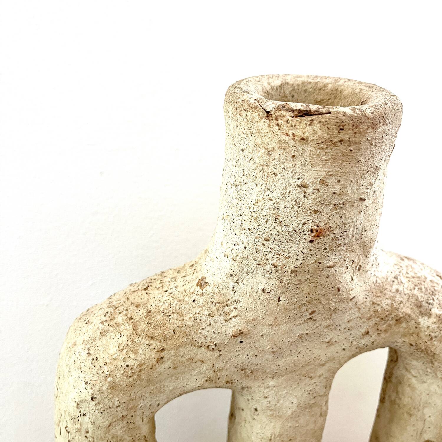 White terracotta pottery