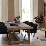 Founder Solid Oak Farmhouse Table 250cm Long