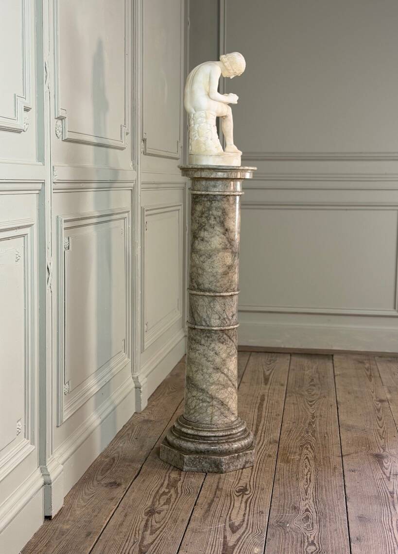 Alabaster column, around 1880
