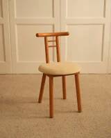 Italian chairs in wood and velvet