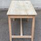 Parisian desk from the 1940s stripped to raw solid wood, 120cm.