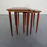 Danish Teak Nesting Tables, 1960s, Set of 3