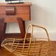 Rattan magazine rack by Franco Albini, 1960