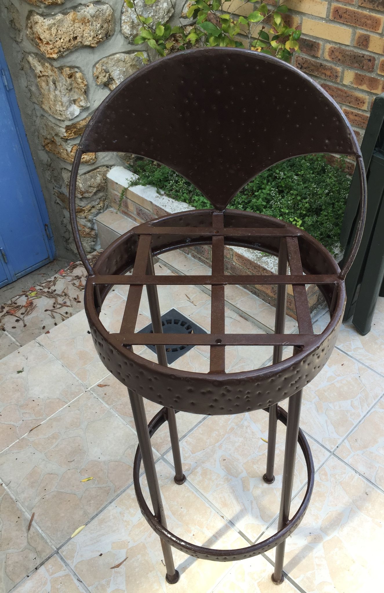 Paire de tabourets de bar anciens