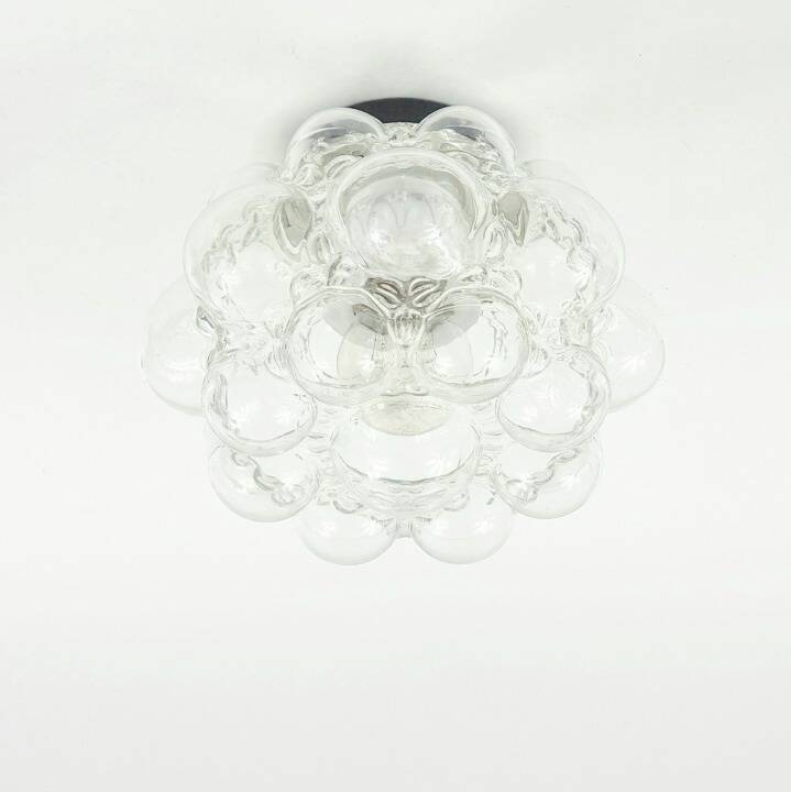 Pair of Bubble Glass Ceiling Lights by Helena Tynell for Limburg, 1970s