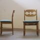 Chaises de salle à manger en chêne brutalistes danoises des années 1960 attribuées à Henning Kjærnulf.