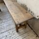 Set of two rustic oak farm benches 2m