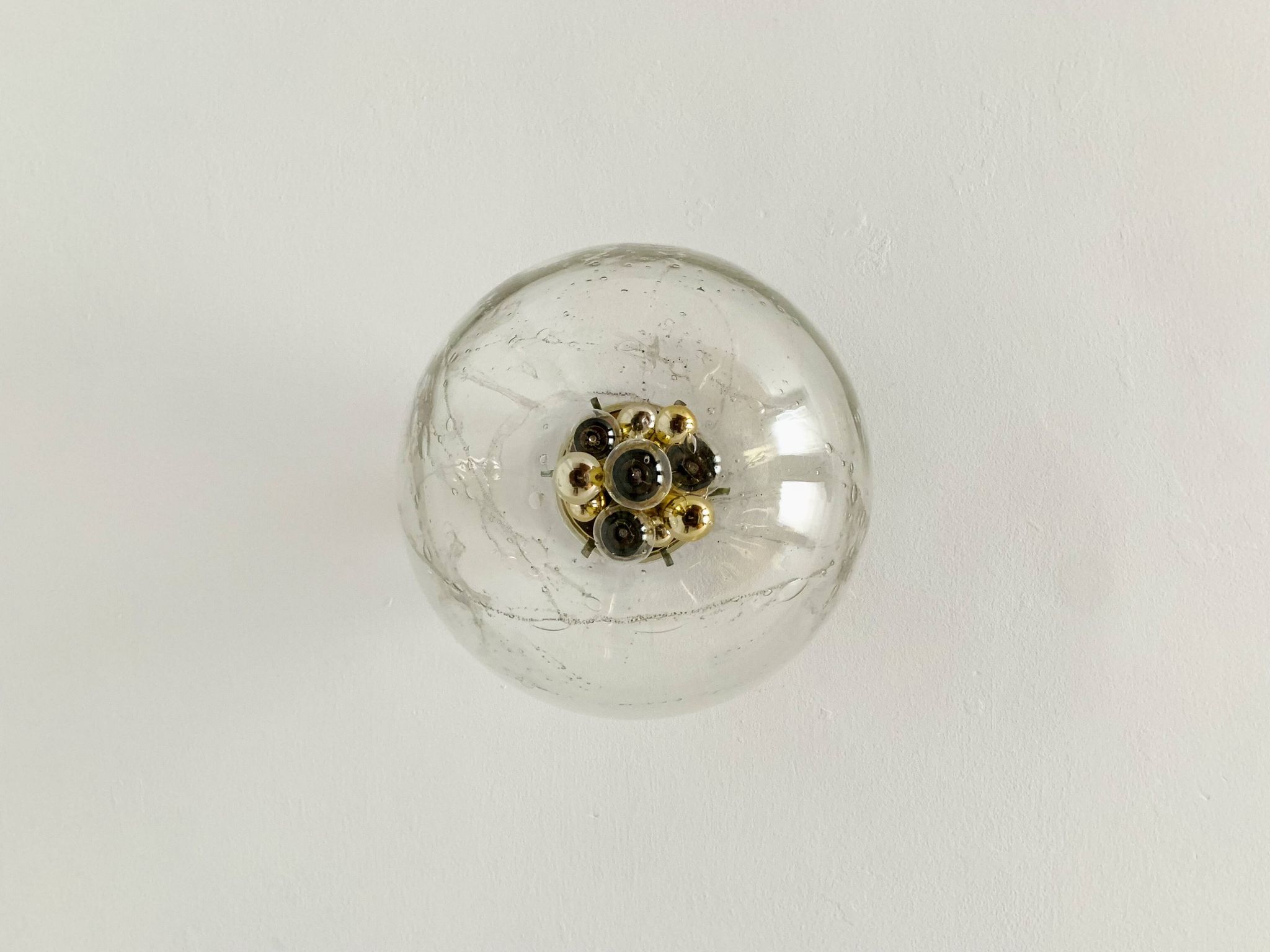 Ice Glass Flush Lamp by Doria