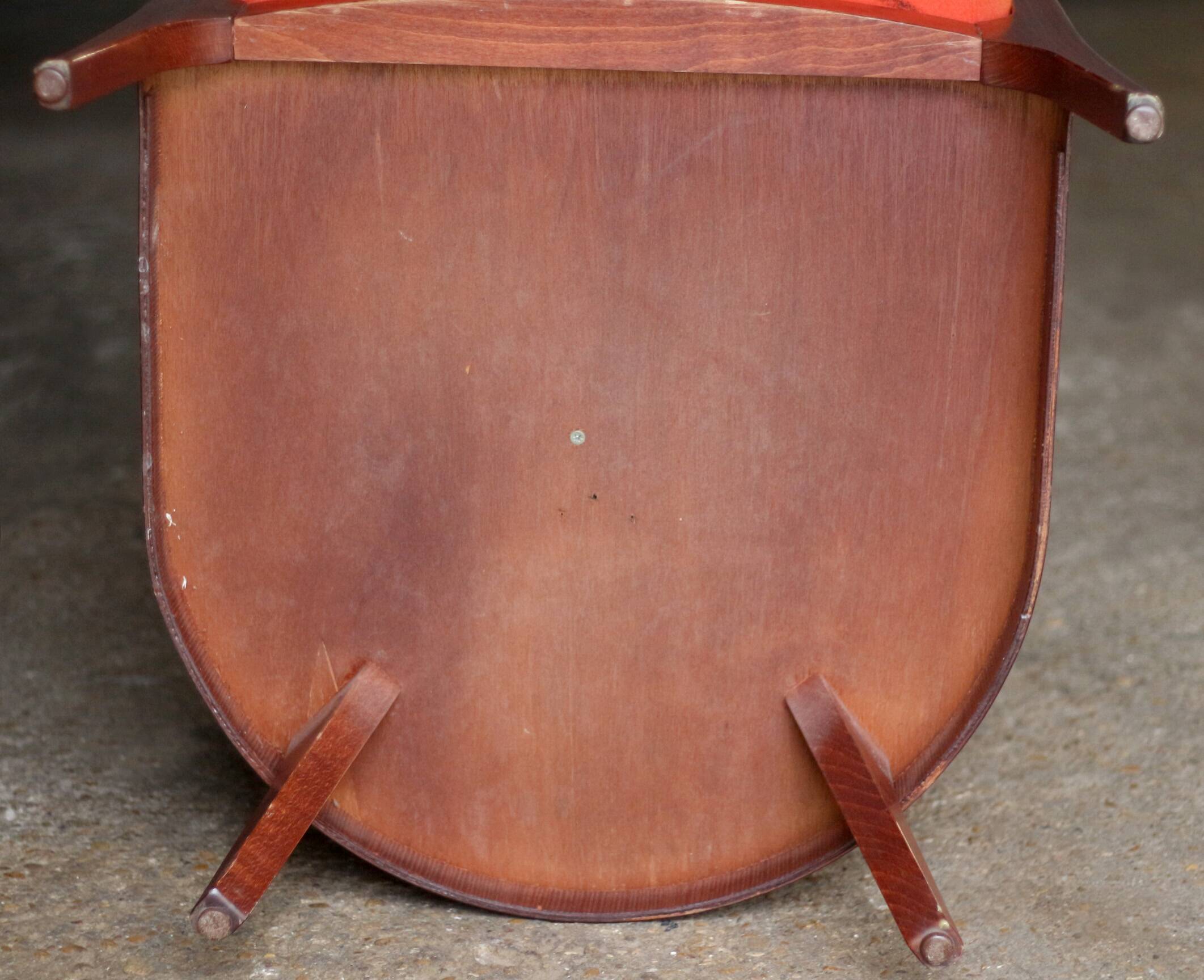 Magnificent pair of baumann armchairs, art deco style (1960s).