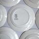 12 dessert plate decorated with earthenware in sarreguemines