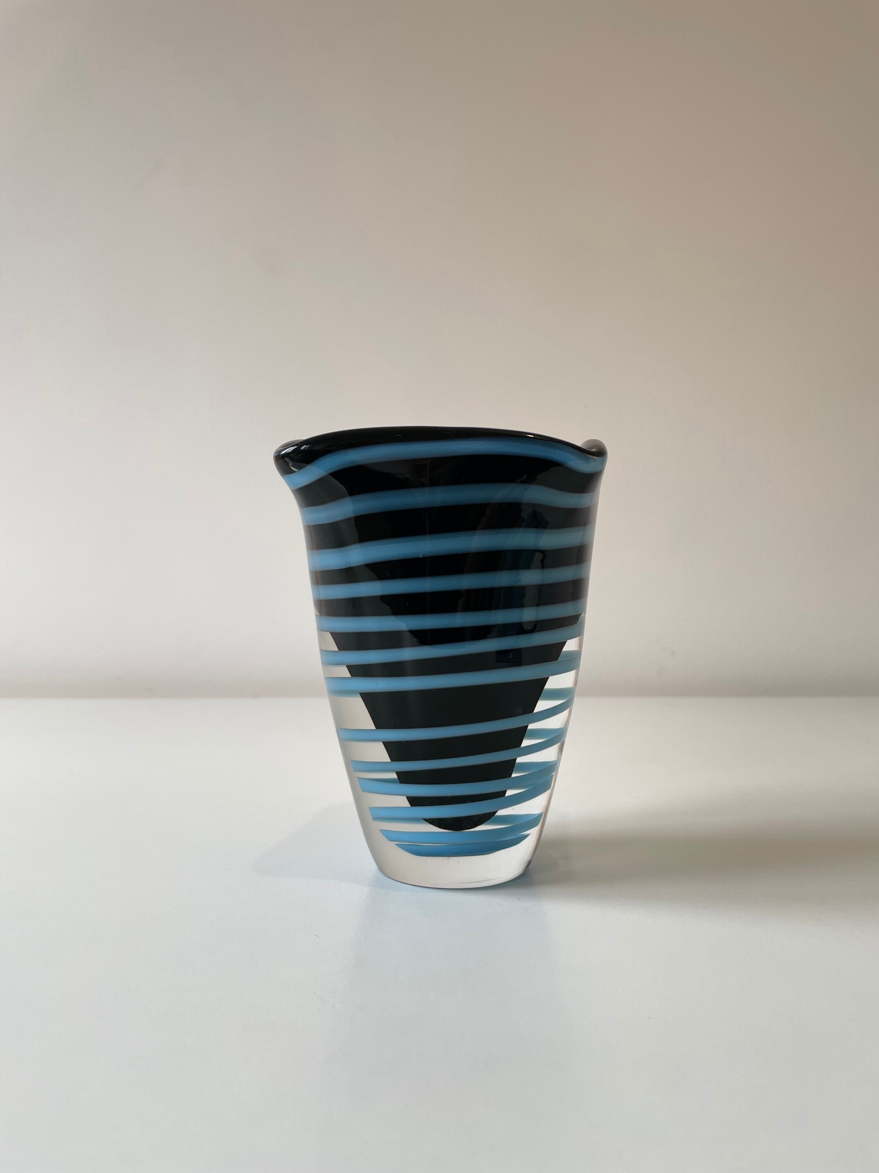 Sommerso vase, Murano, mid-20th century