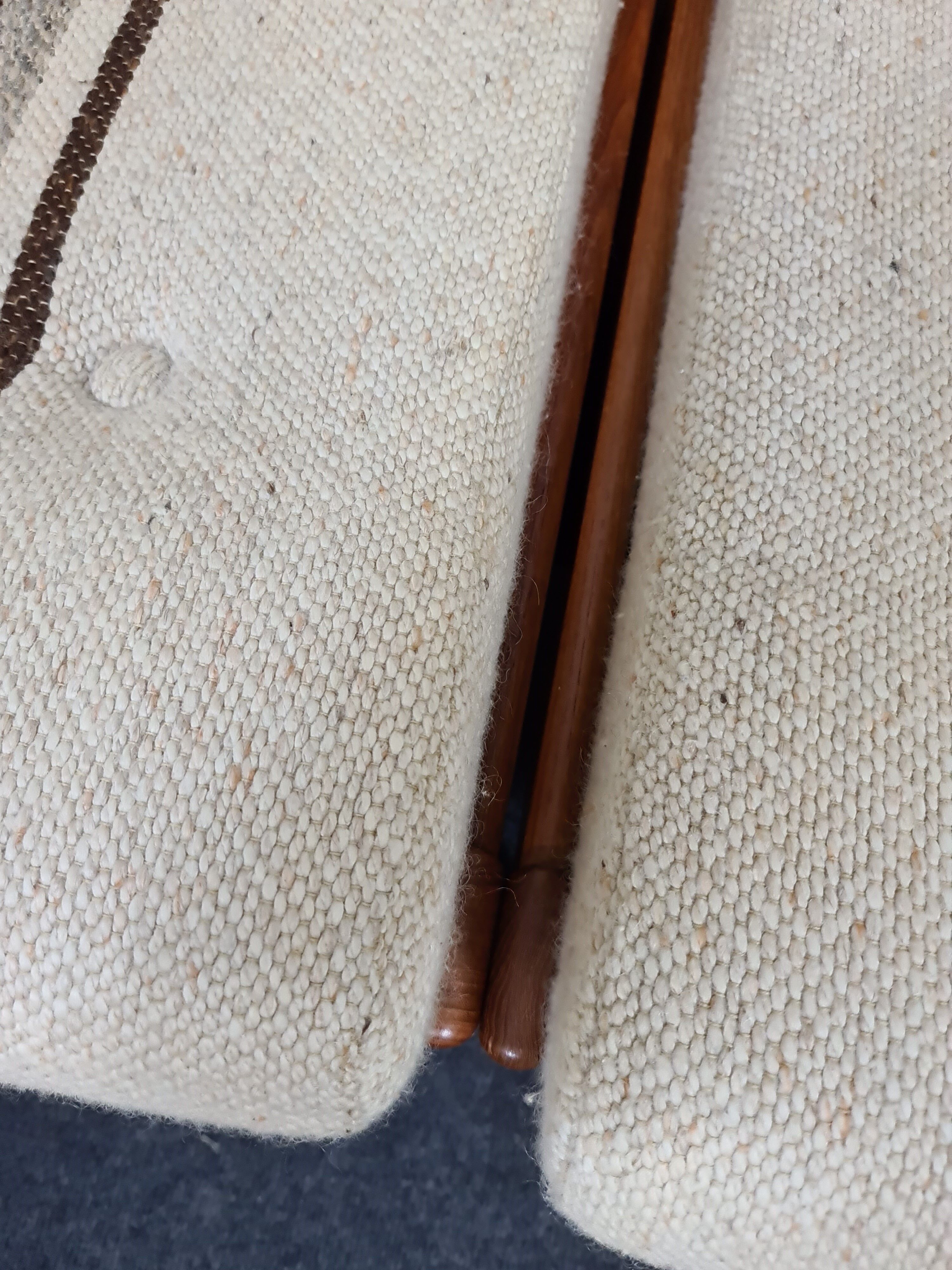 Set de salon vintage des années 70 en teck 6 pièces