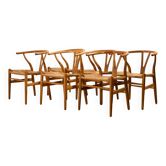 Wishbone chair by Hans J. Wegner for Carl Hansen & Søn, Set of 6