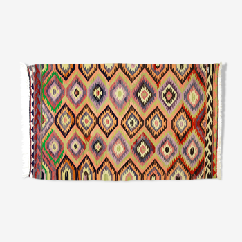 Anatolian handmade kilim rug 271 cm x 166 cm