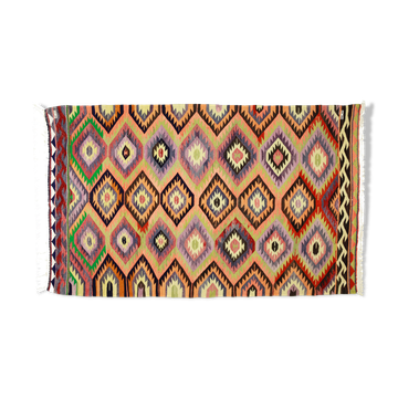 Anatolian handmade kilim rug 271 cm x 166 cm