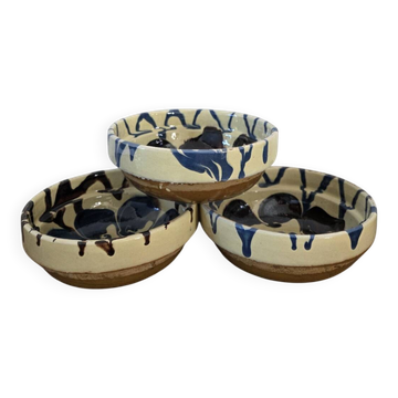 Set of 3 traditional Balkan ceramic bowls