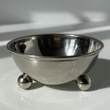 Modernist tidy in silver metal