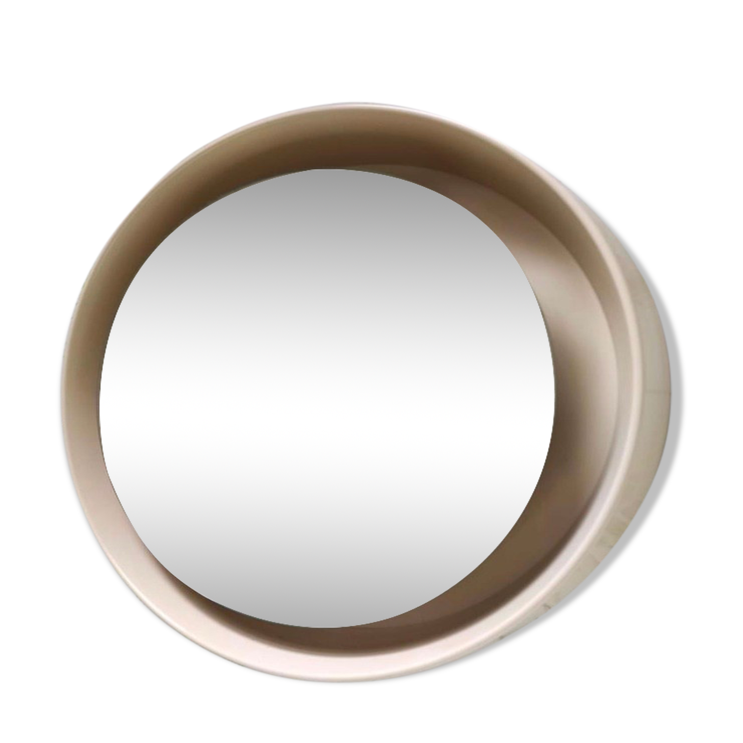 Bright round mirror