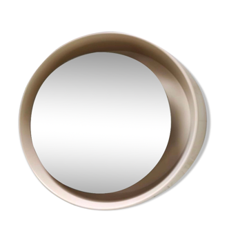 Bright round mirror