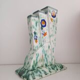 Large Art Deco vase from the 30s, futuristic earthenware