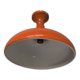 Orange and white retro chandelier