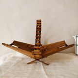 Scandinavian teak fruit basket