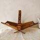 Scandinavian teak fruit basket