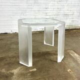 Vintage acrylic coffee table / side table