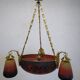 Suspension in art deco glass paste