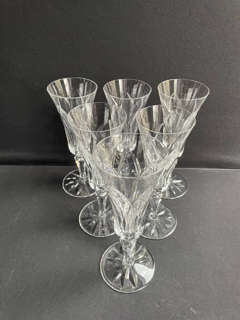 6 Saint Louis champagne flutes Camargue service