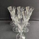 6 Flûtes à champagne Saint Louis service Camargue