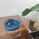 Vide-poches artisanal vintage bleu cobalt en céramique