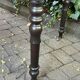 Flat desk louis philippe style in blackened pear tree