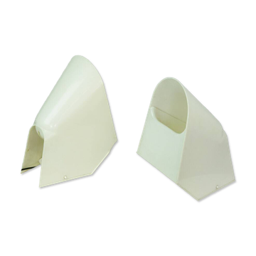 Paire de lampes de table Lucetta en plastique blanc par Cini Boeri pour Stilnovo, Italie 1970
