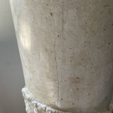 Vintage travertine column 70s-80s