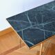 Italian green marble and brass coffee table 1950