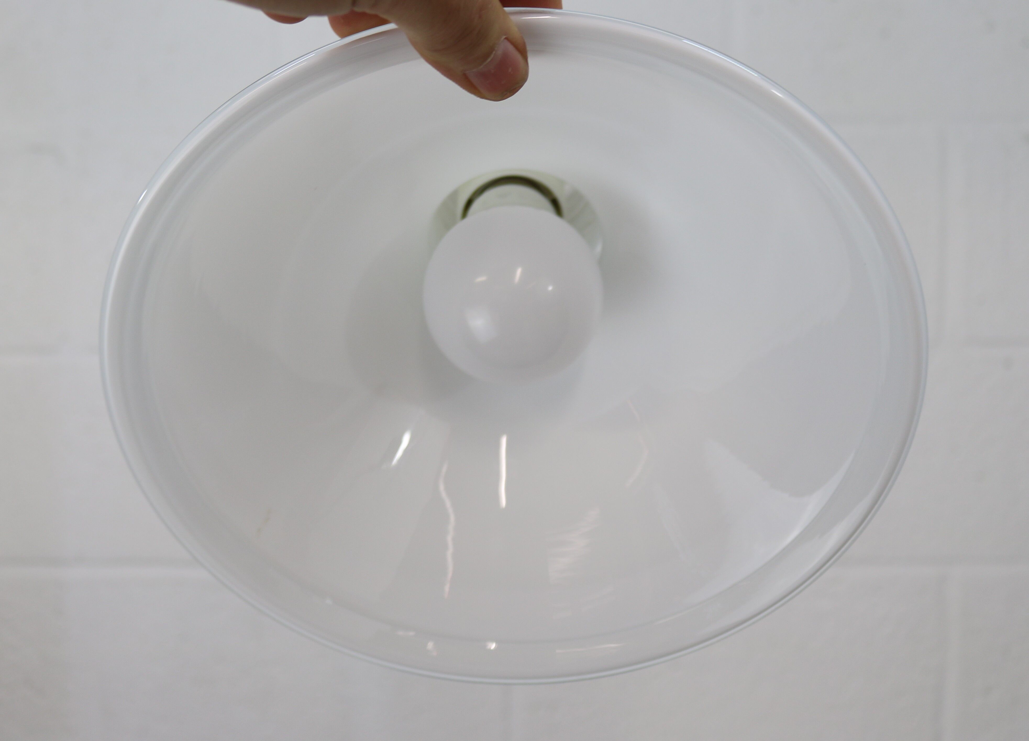 Opal glass pendant lamp designed by Sidse Werner for Holmegaard Copenhagen
