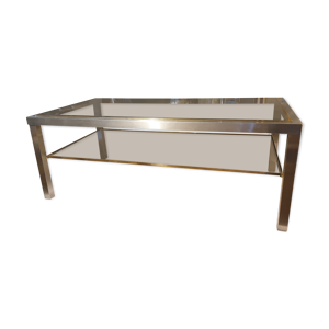 table basse verre et
