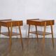Scandinavian teak bedside tables by Carlstrom 1960