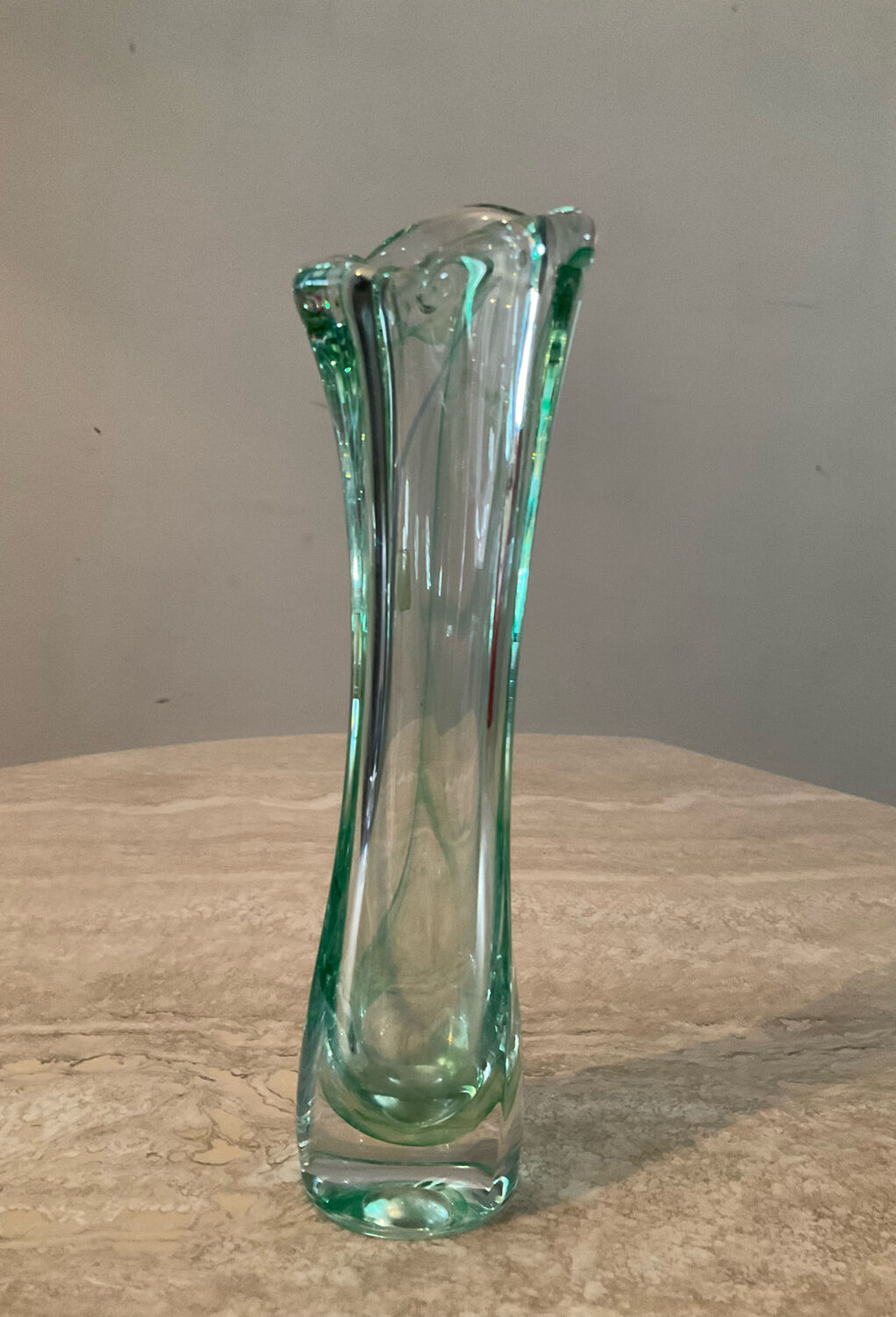 Vintage crystal-Holland soliflore vase