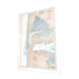 Map arcachon gironde basin 84cm by 63cm