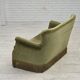1970s, Danish 2-seater sofa, light green furniture velour.