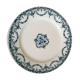 Plate in blue earth eniron, English Franco company, 19th orian decoration totaling