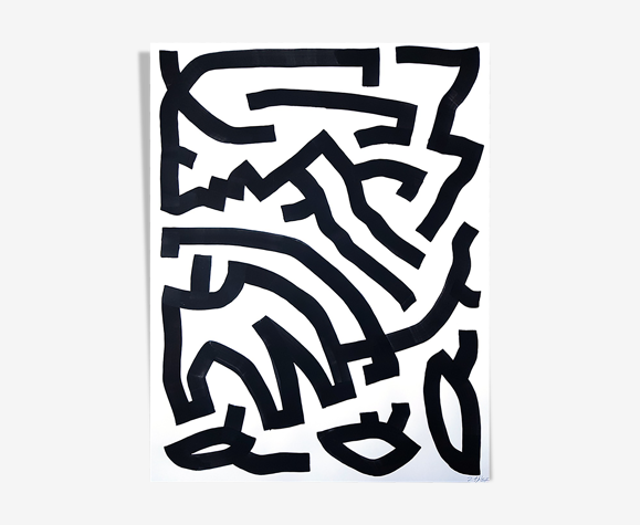 Peinture sur papier "choix"
