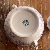 Sucrier Sarreguemines en porcelaine fin XIXe