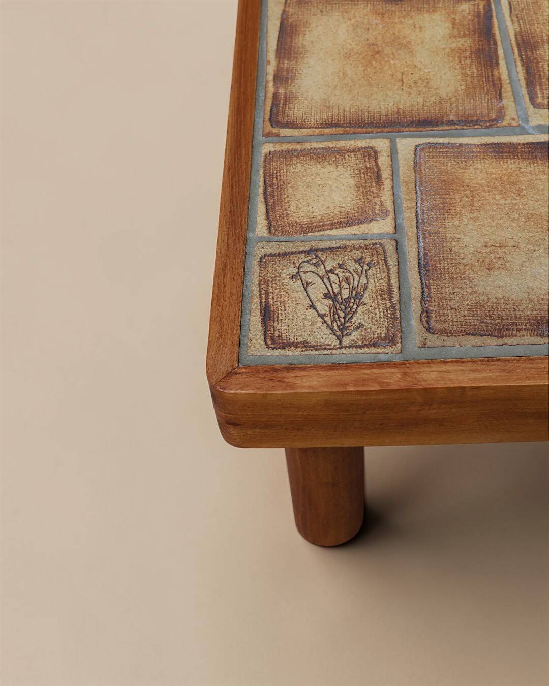 Table basse en céramique, Vallauris, France, 1970's